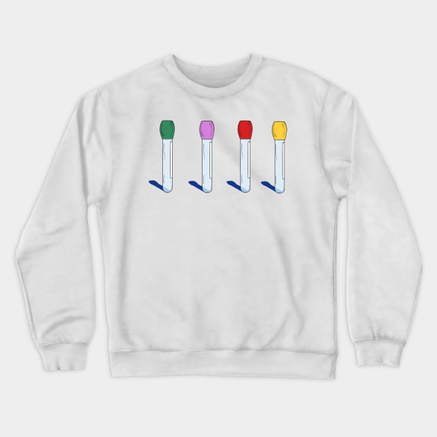 Know Your Test Tubes Crewneck Sweatshirt by TacosandTeaParties